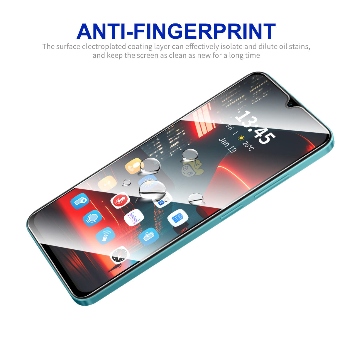 ENKAY HAT PRINCE for Nokia C21 Screen Protector 2.5D Case-Friendly High Aluminium-silicon Glass Film ENKAY HAT PRINCE for Nokia C21 Screen Protector 2.5D Case-Friendly High Aluminium-silicon Glass Film